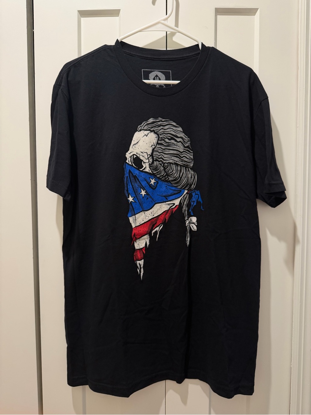 Zero Foxtrot Patriotic George Washington Skull T-Shirt Men’s Large